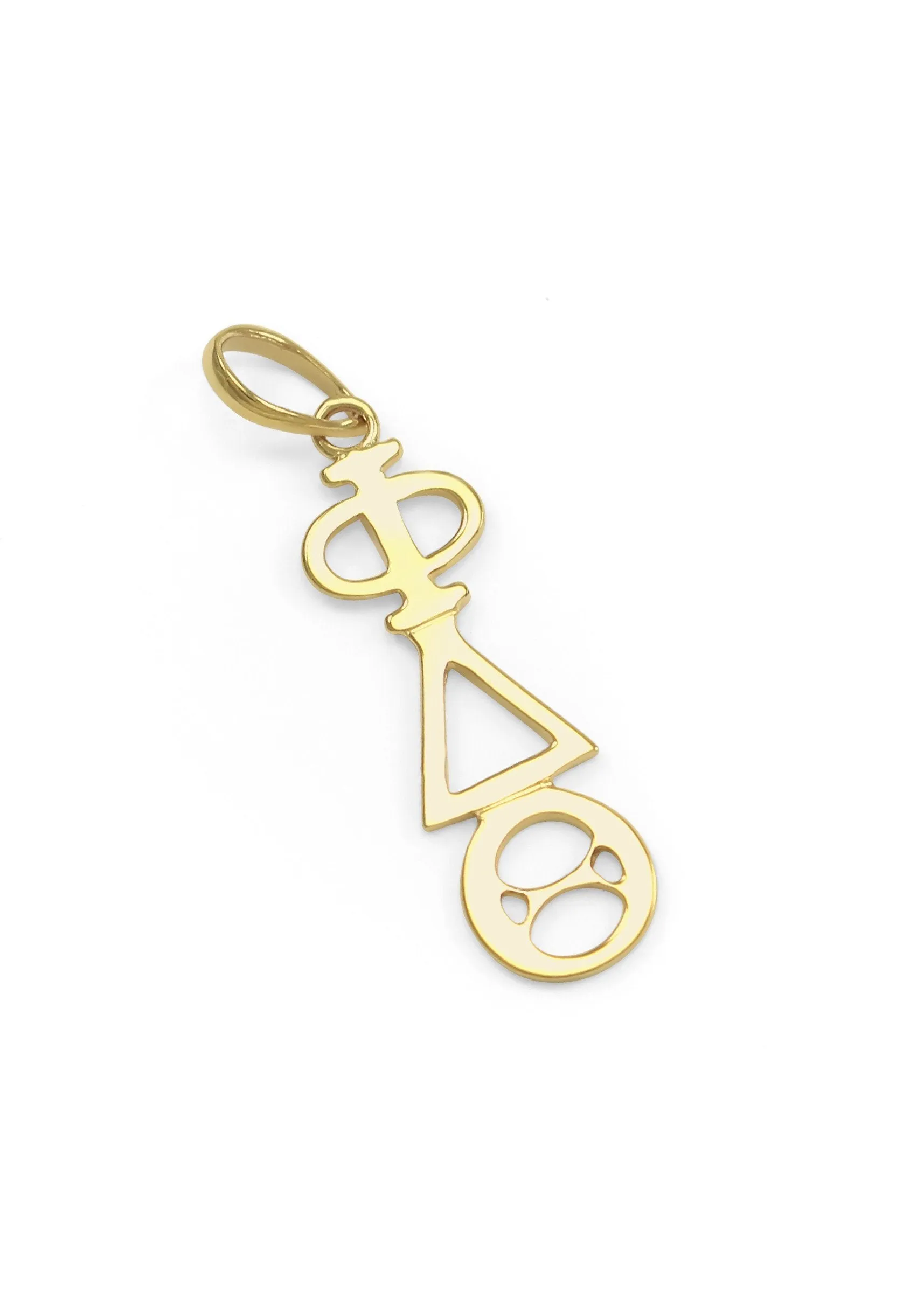 14k Solid Gold Phi Delta Theta Lavaliere