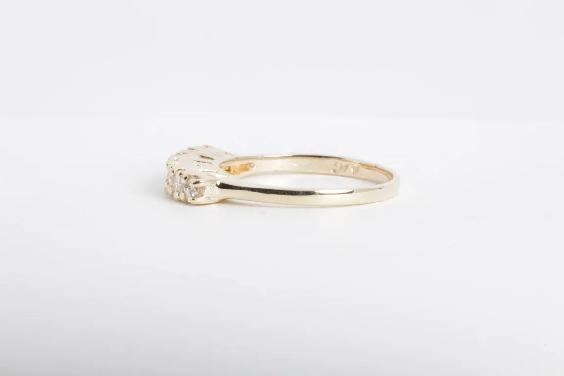 14k Yellow Gold 0.42ctw Diamond Anniversary Band Size 6 (2.60g.)