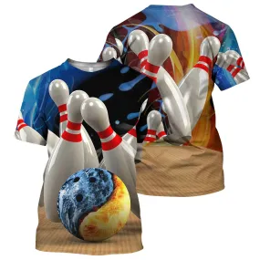 3D All Over Printed Bowling Shirt, Men Bowling Tshirt, Women Bowling Shirt, Bowling Team Player Shirt