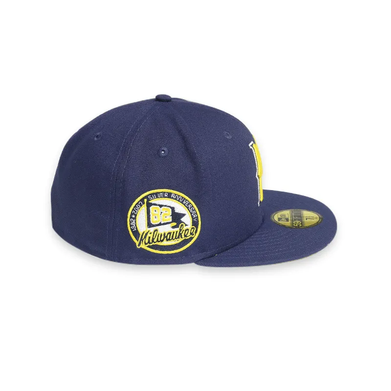 [70699049] Milwaukee Brewers '82 Anniversary Navy 59FIFTY Men's Fitted Hat