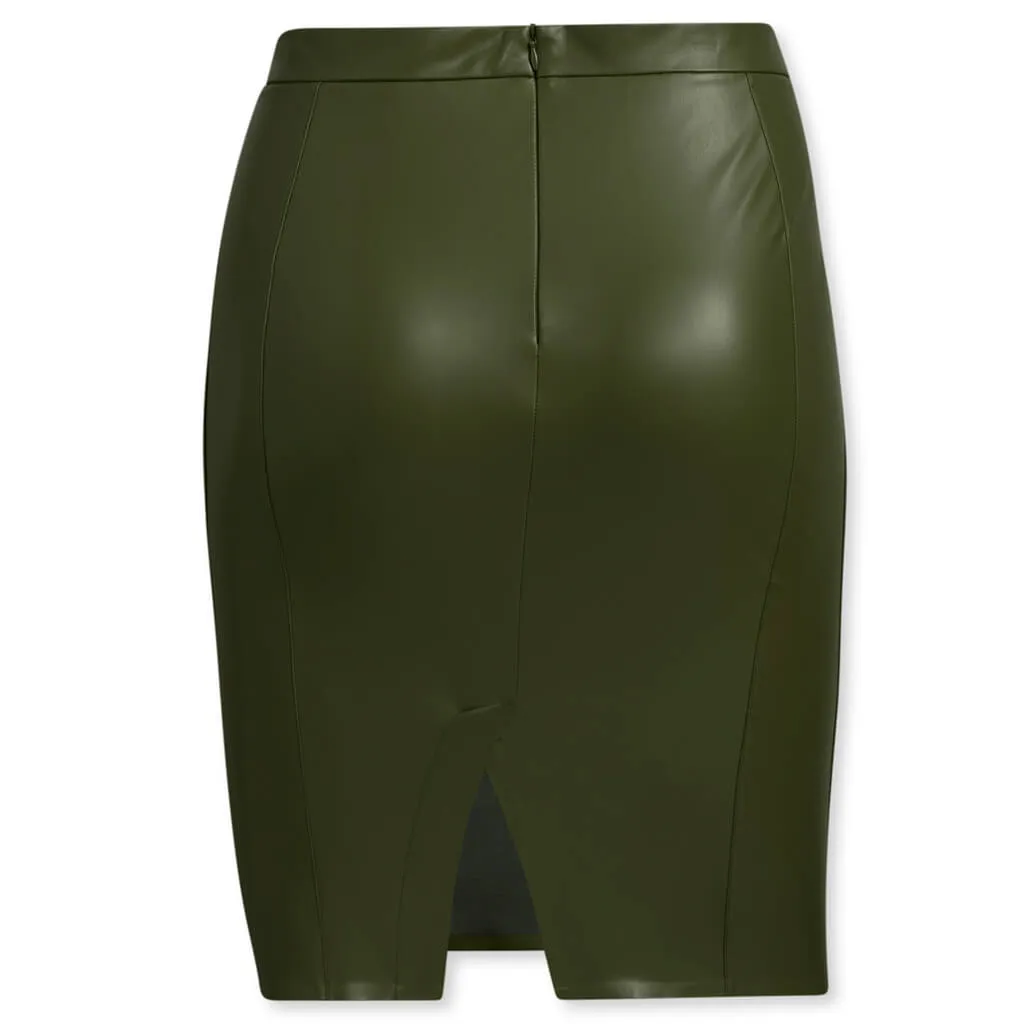 adidas x IVY PARK Women's Plus Size Faux Leather Skirt - Wild Pine