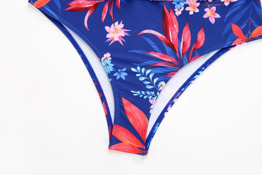 Anabella Blue High Waisted Bikini