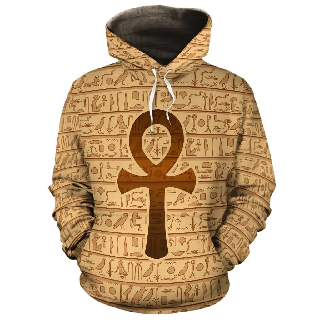 Ankh Symbol All-over Hoodie And Joggers Set