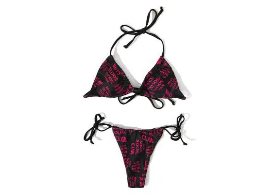 Anti Social Social Club Selfish Bikini Black/Pink