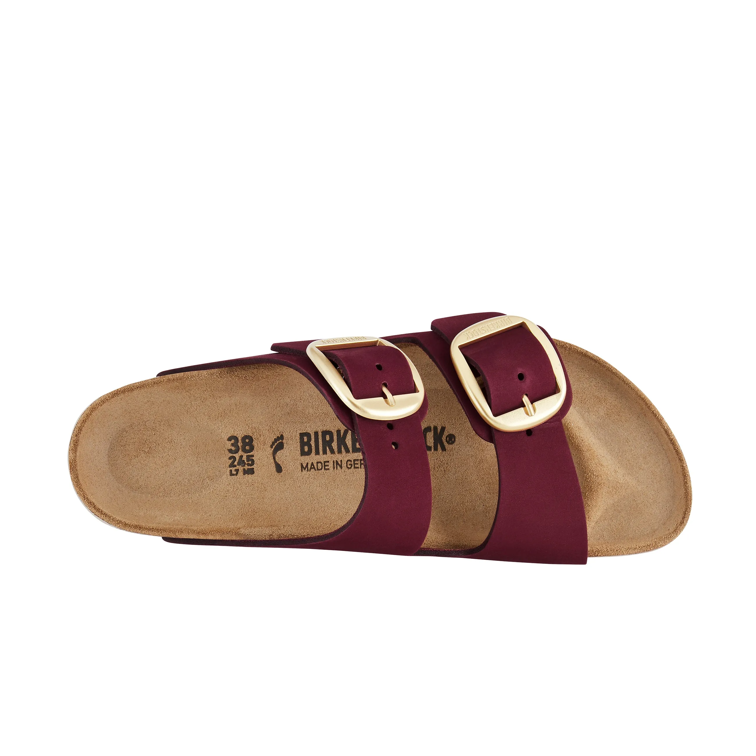 Arizona Big Buckle Maroon Nubuck Leather