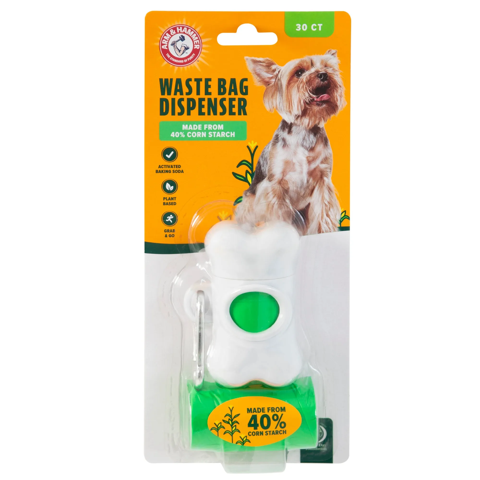 Arm & Hammer Bone Dispenser & Cornstarch Dog Waste Bags