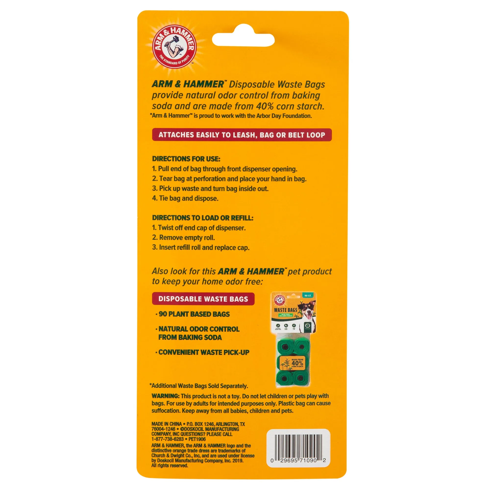 Arm & Hammer Bone Dispenser & Cornstarch Dog Waste Bags