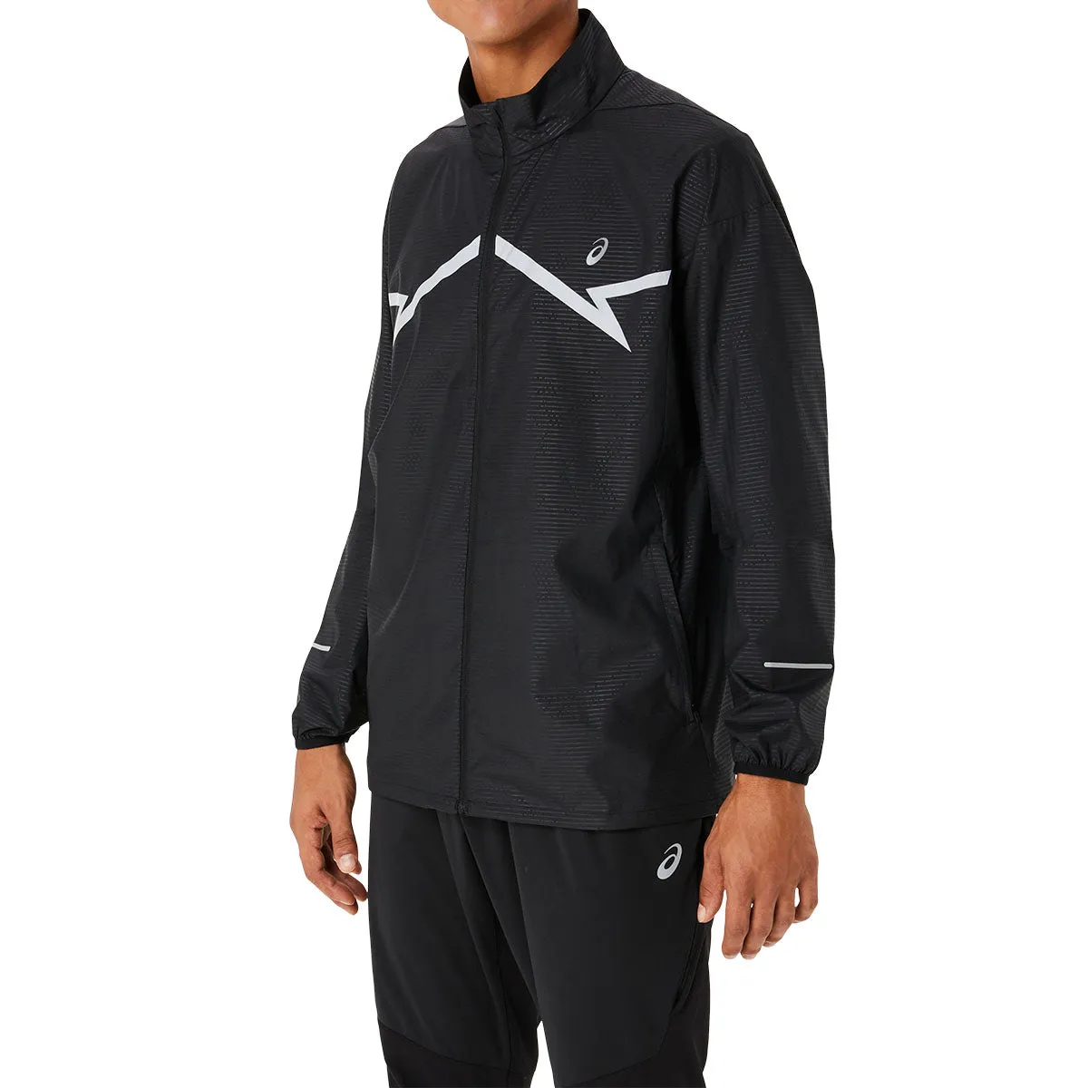 Asics Lite-Show Jacket Men Black '  