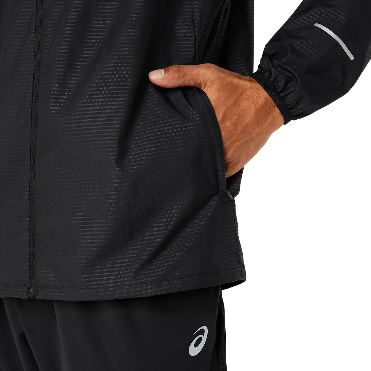 Asics Lite-Show Jacket Men Black '  