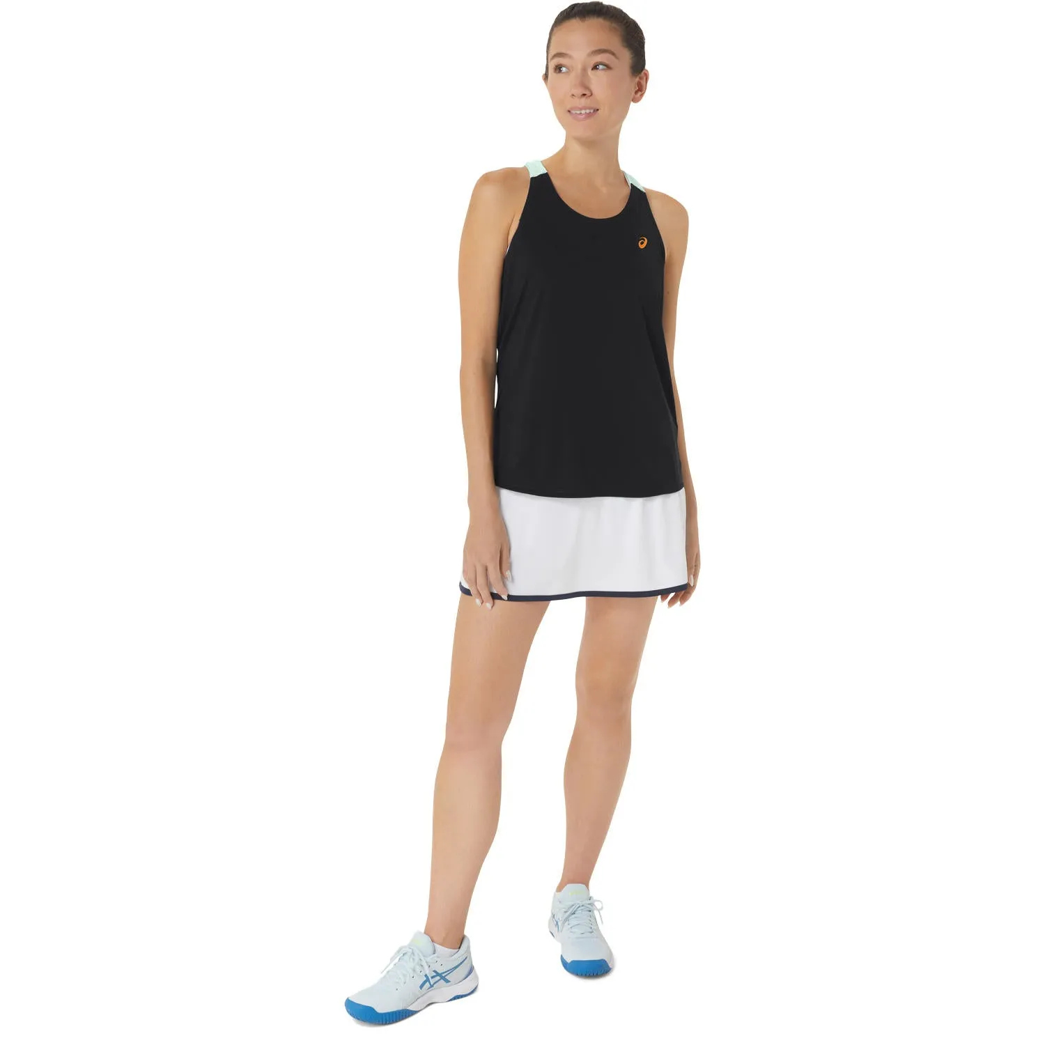 Asics Tank Top Court Dames Zwart Groen