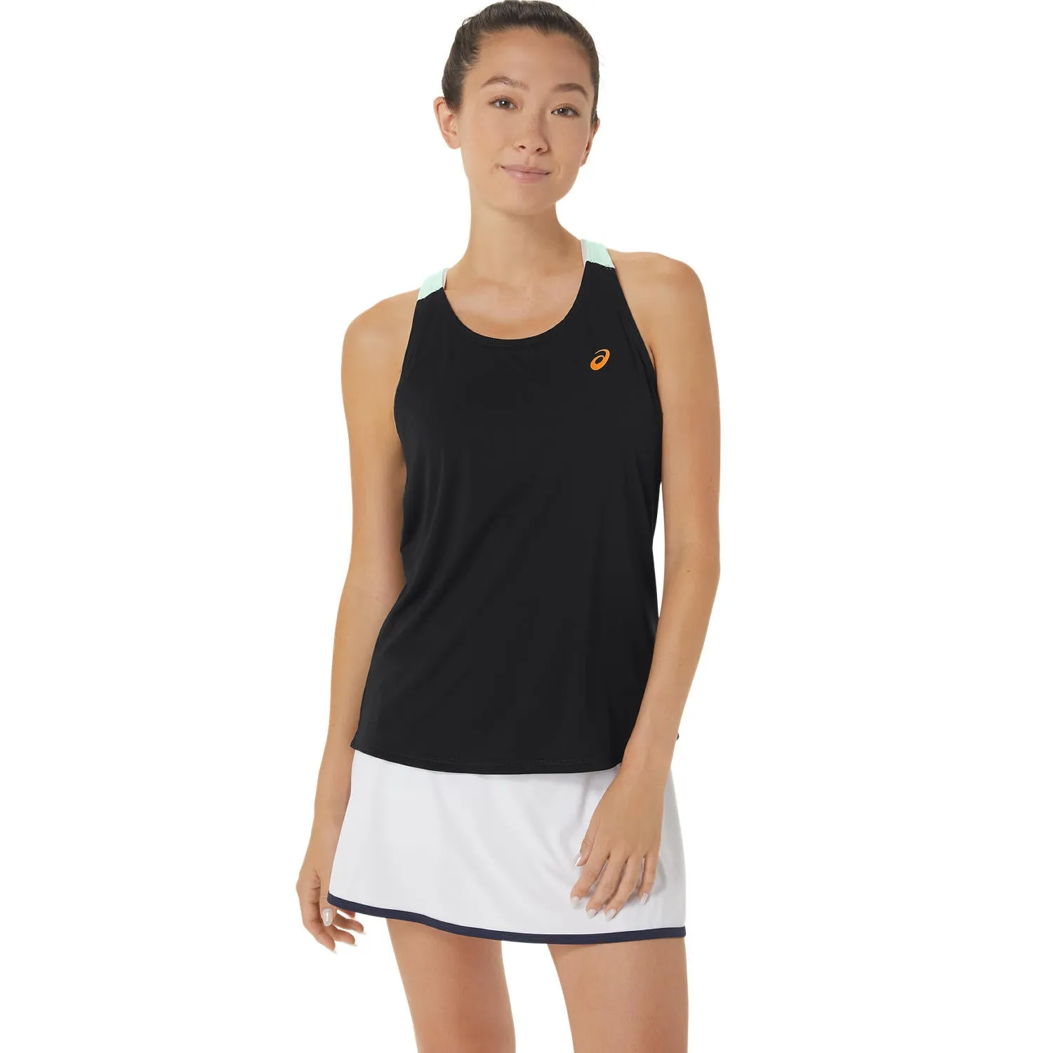 Asics Tank Top Court Dames Zwart Groen