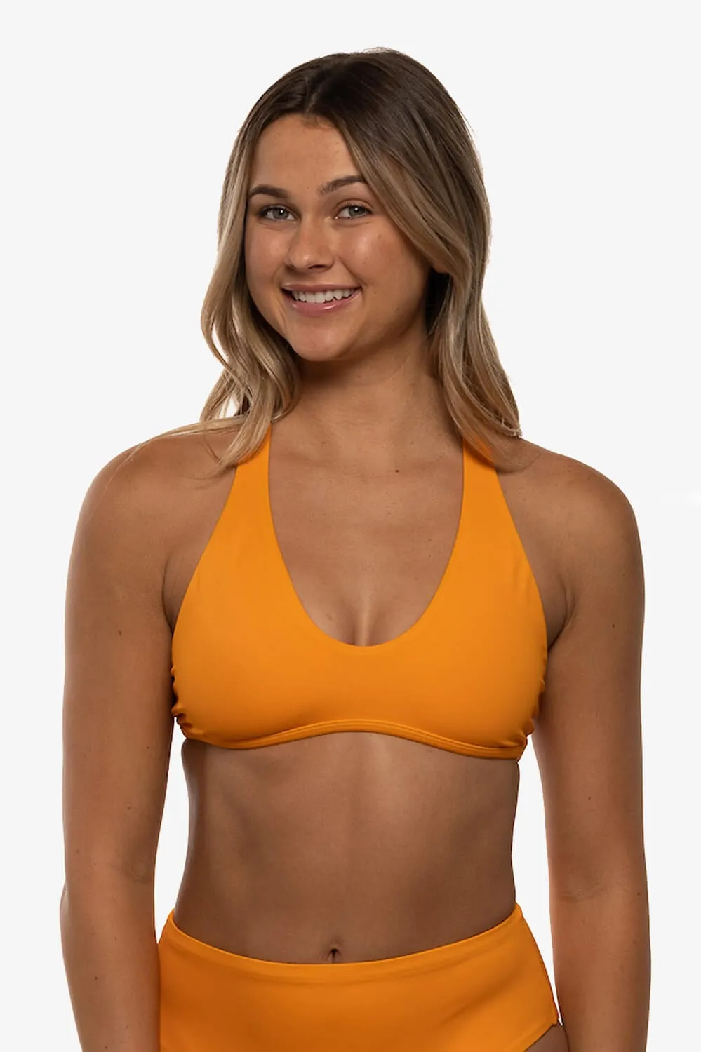 Aster Bikini Top - Mandarin