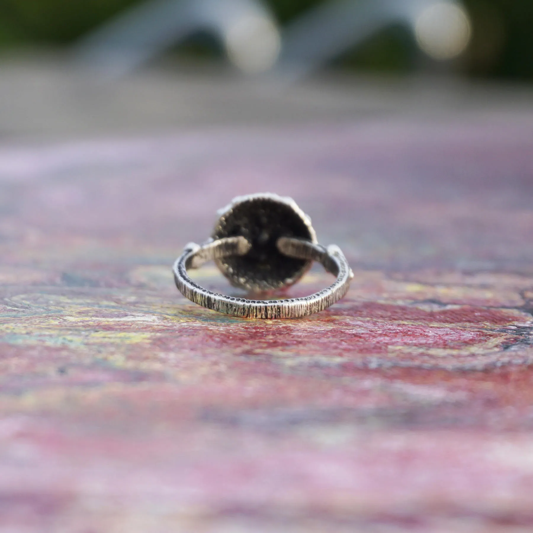 Australian opal ring COSMOSHIP