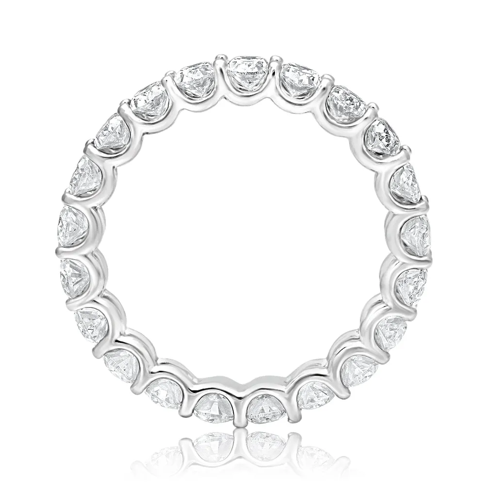 AZALEA 4-5 Carat Oval Cut Diamond Eternity Band in Platinum 25 pointer By Mike Nekta SIZE 4 - 9