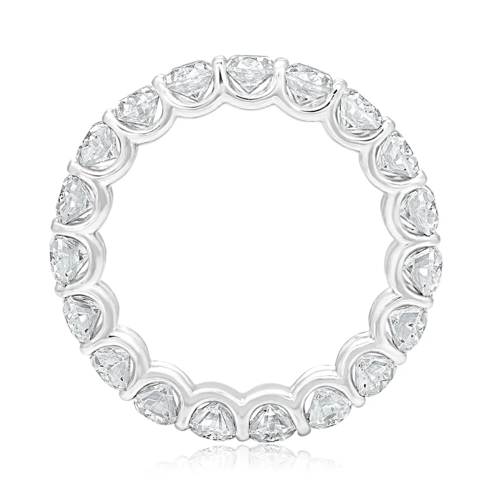 AZALEA 4-5 Carat Oval Cut Diamond Eternity Band in Platinum 25 pointer By Mike Nekta SIZE 4 - 9