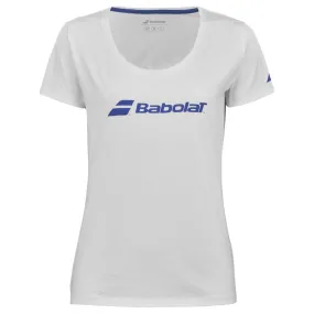 Babolat Exercise Girl Tee 1000 - White/White