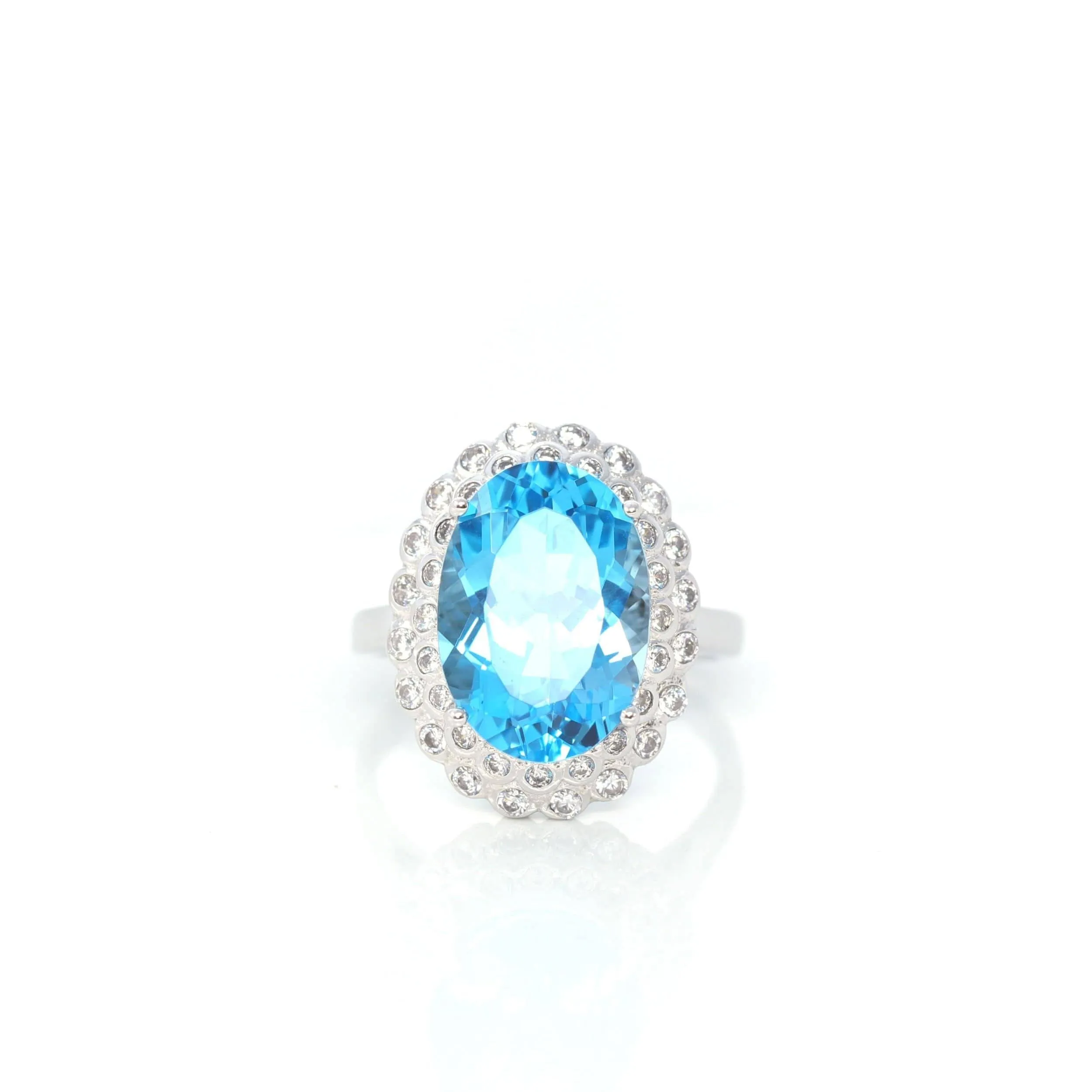 Baikalla? Sterling Silver Sky Blue Topaz Ring