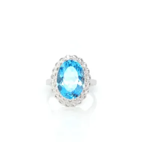 Baikalla? Sterling Silver Sky Blue Topaz Ring