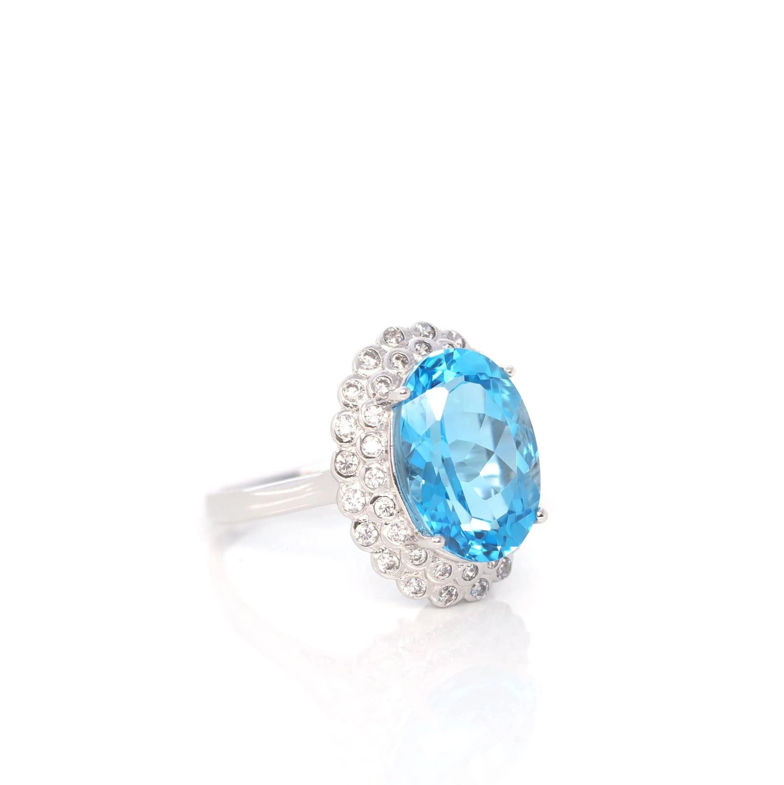 Baikalla? Sterling Silver Sky Blue Topaz Ring