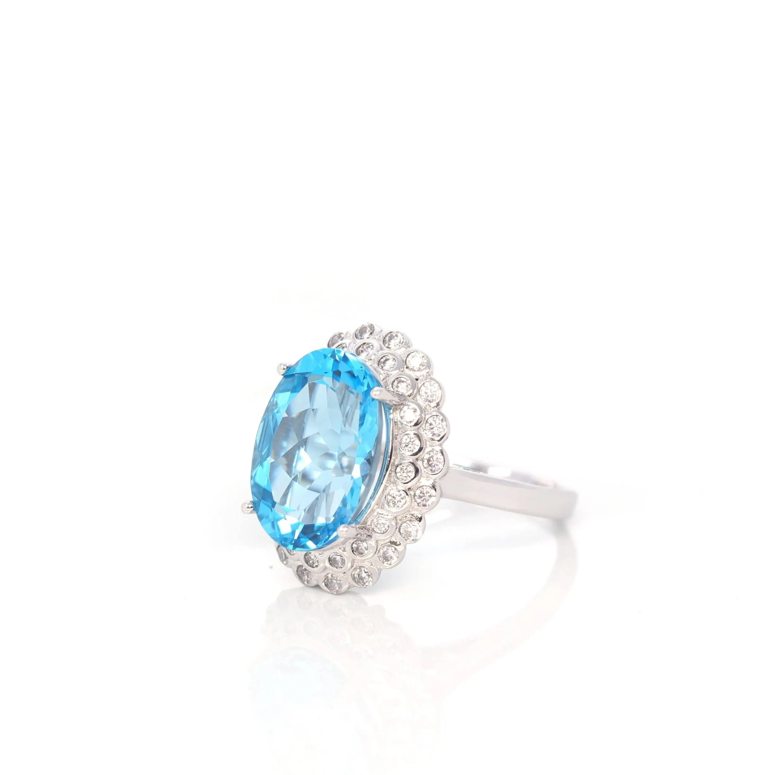 Baikalla? Sterling Silver Sky Blue Topaz Ring