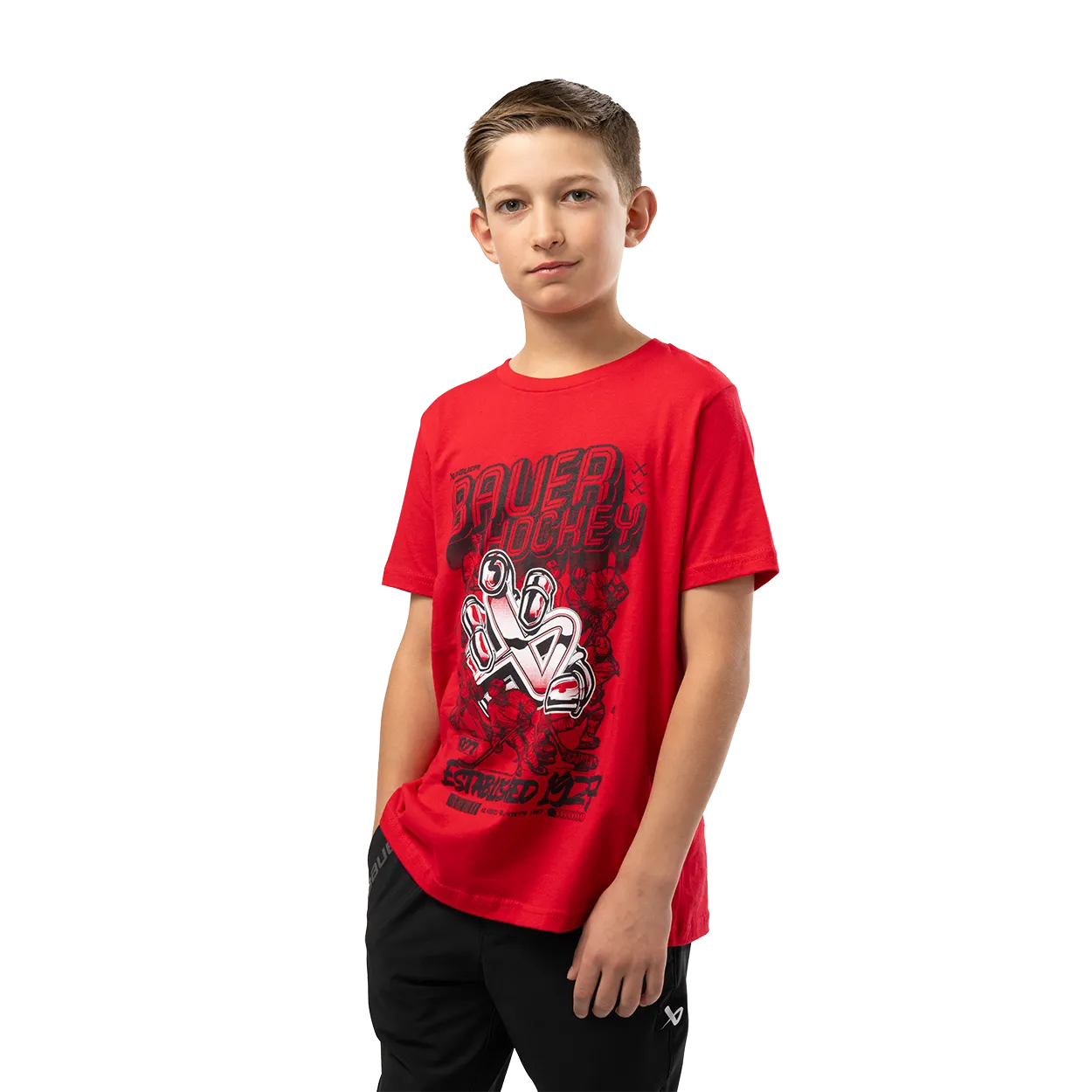 BAUER SHORTSLEEVE ICON SKATER TEE YOUTH