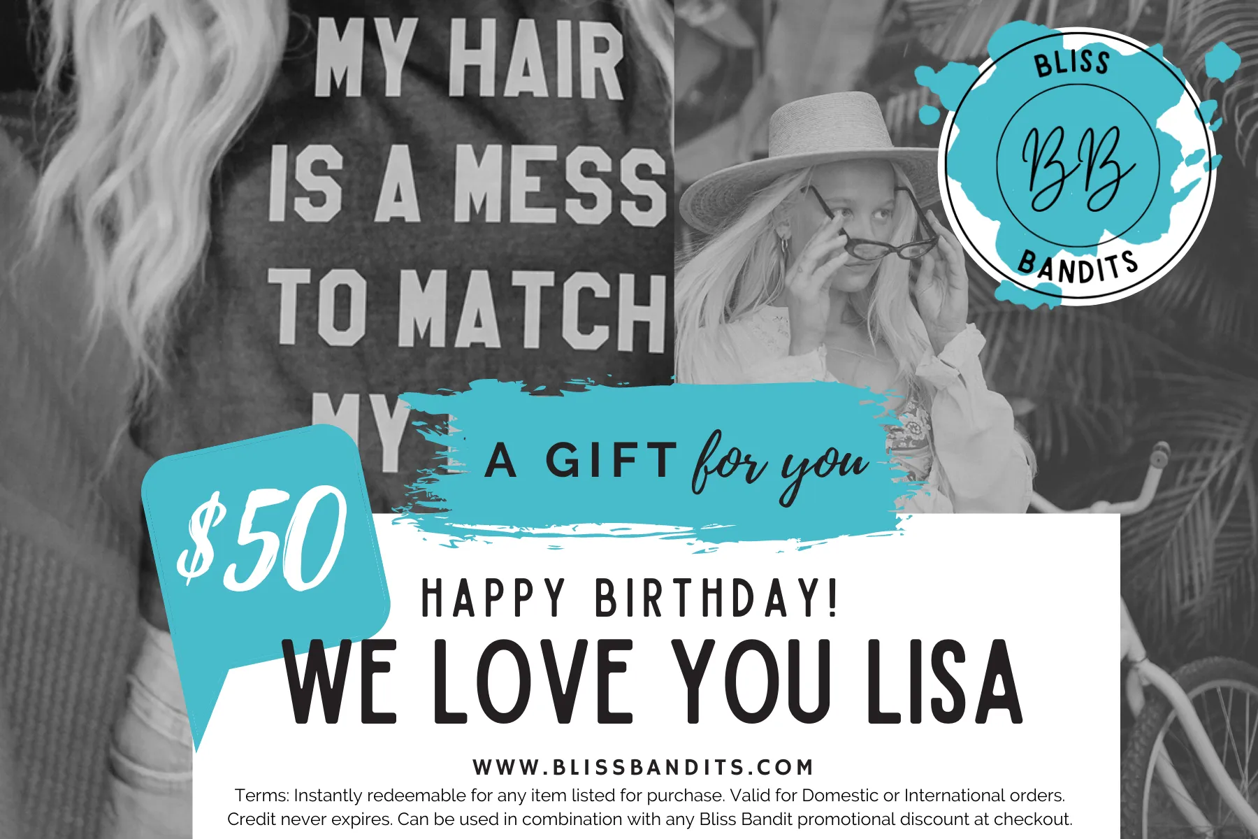 Bliss Bandits We Love You E-Gift Card