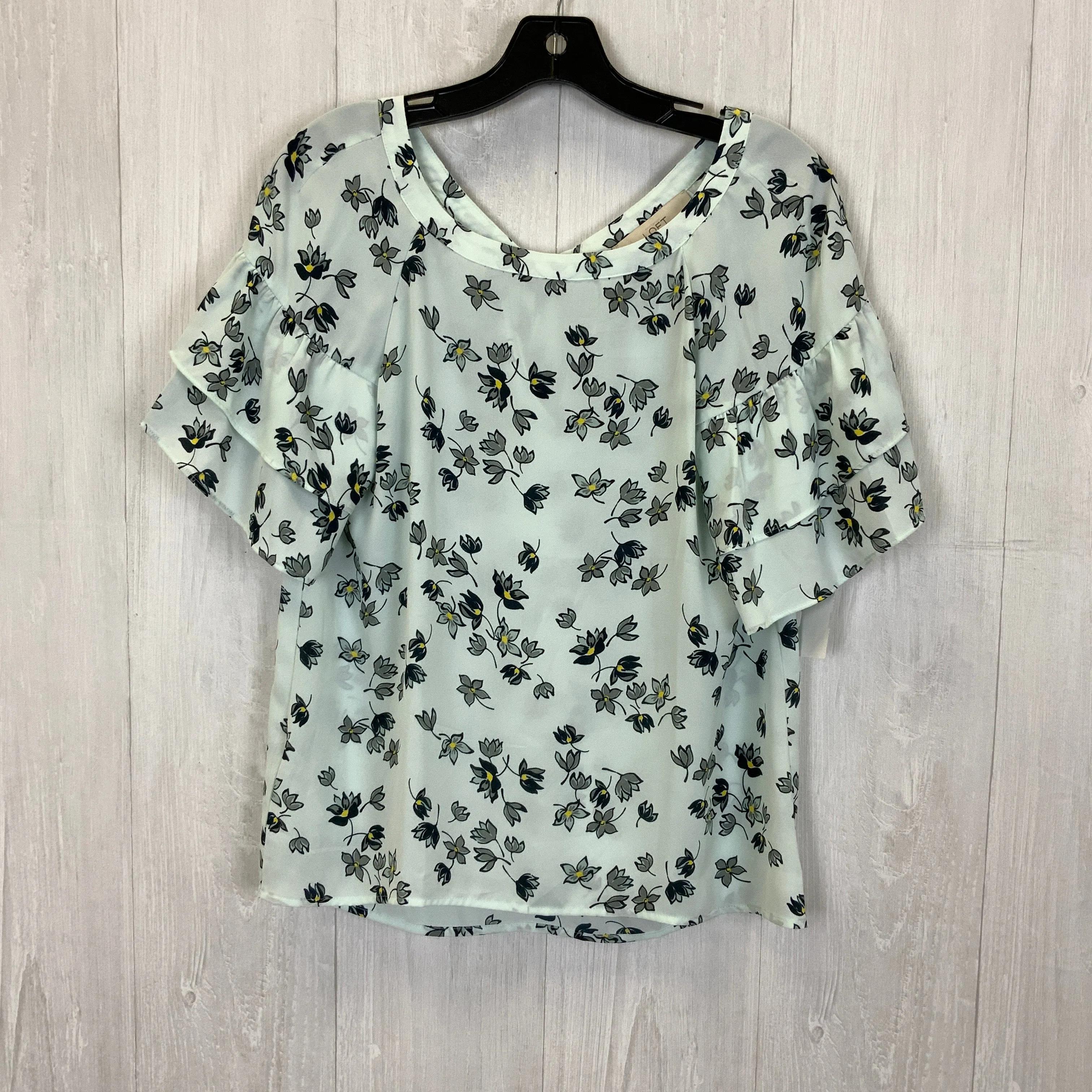 Blouse Short Sleeve By Loft  Size: Xxs