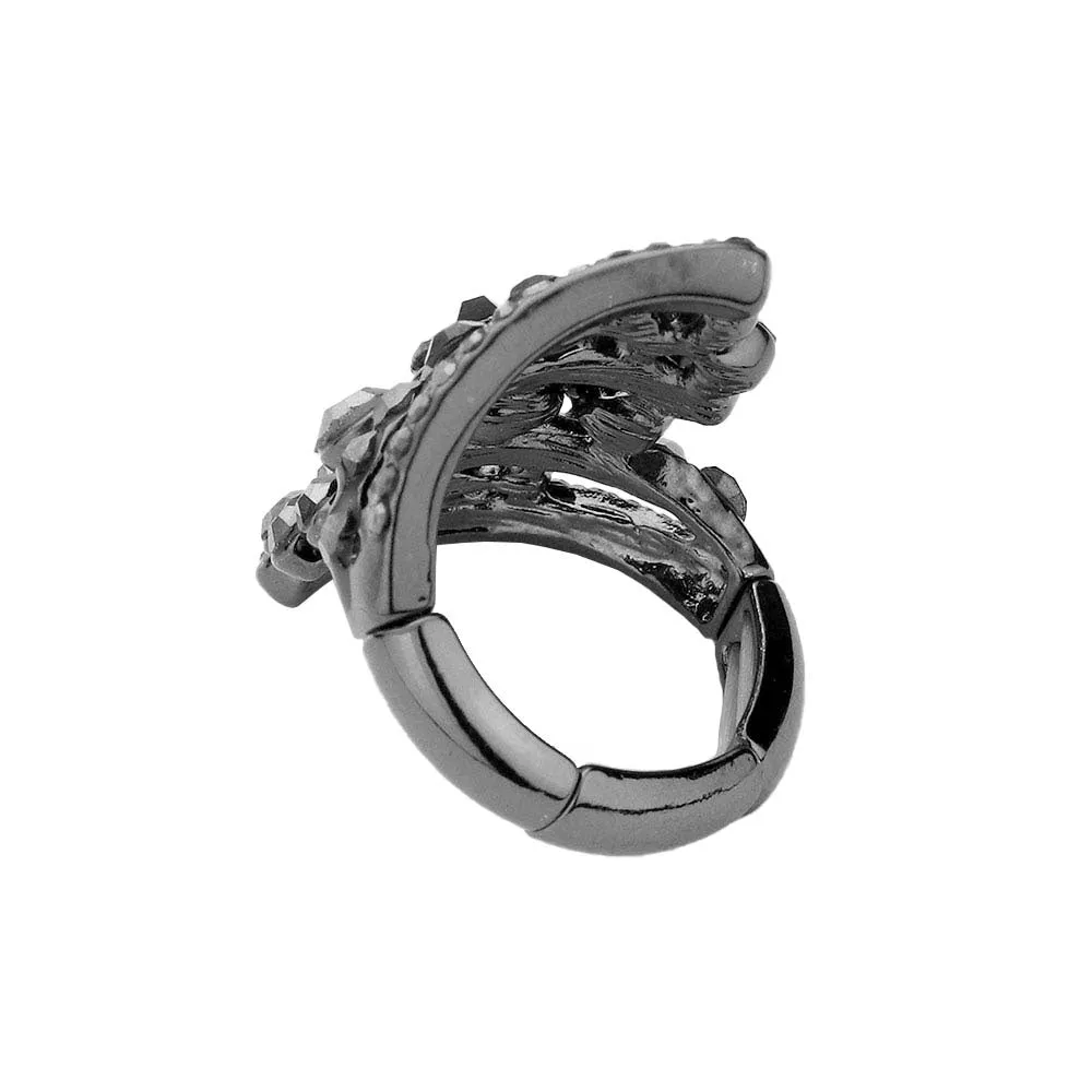 Bubble Stone Cluster Stretch Ring