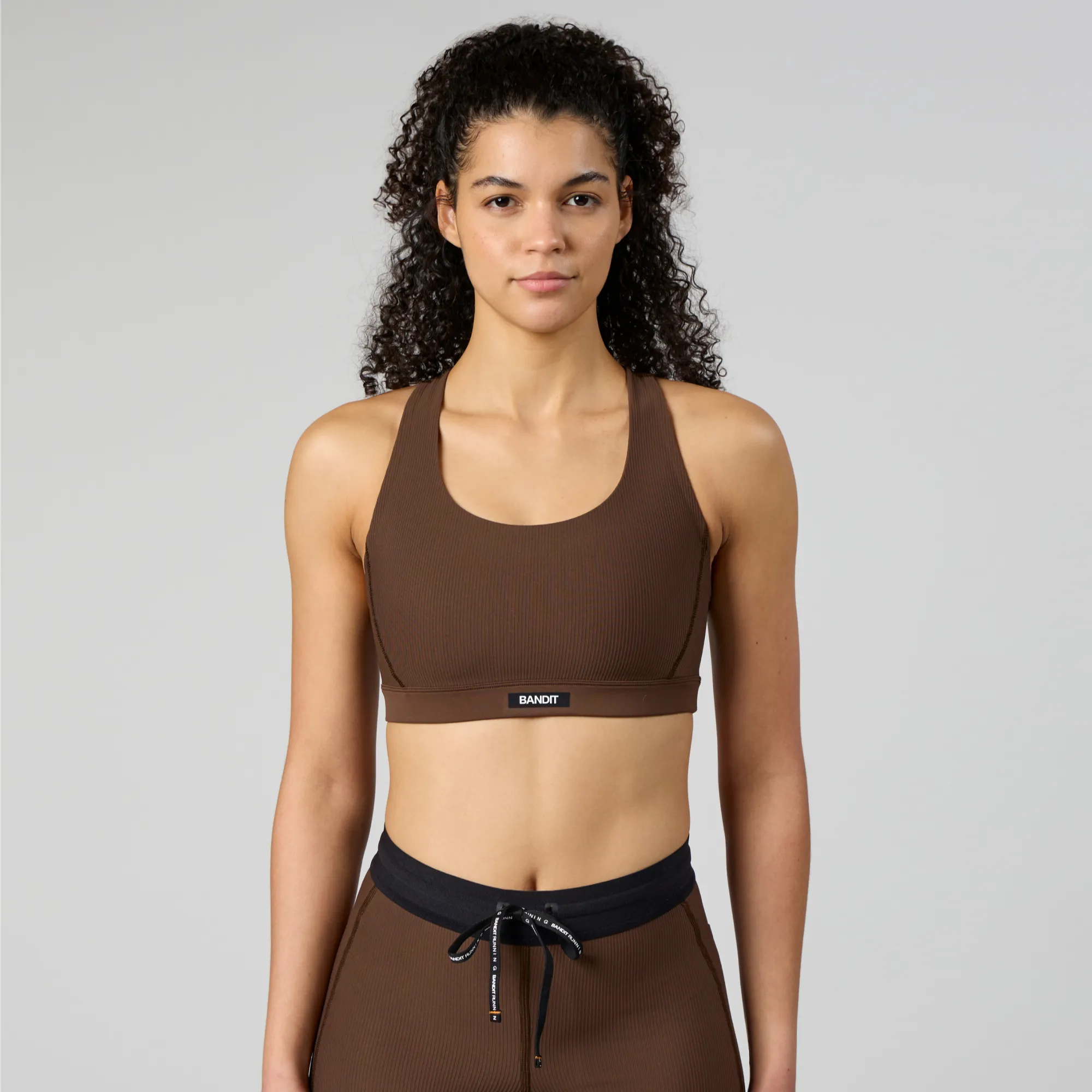 Cadence™ Scoop Neck Run Bra - Umber