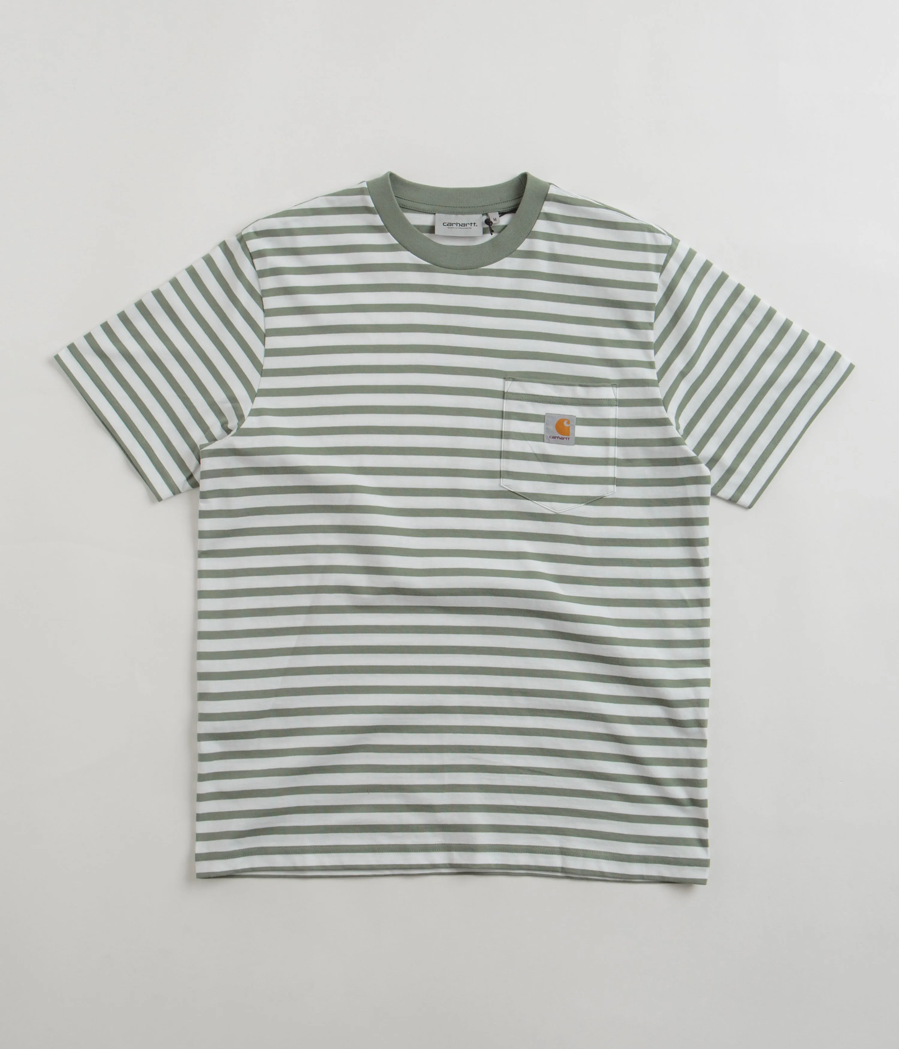 Carhartt Seidler Pocket T-Shirt - Park / White