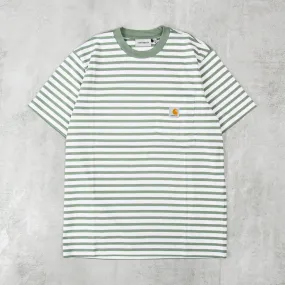 Carhartt WIP Seidler Pocket Tee - Park / White