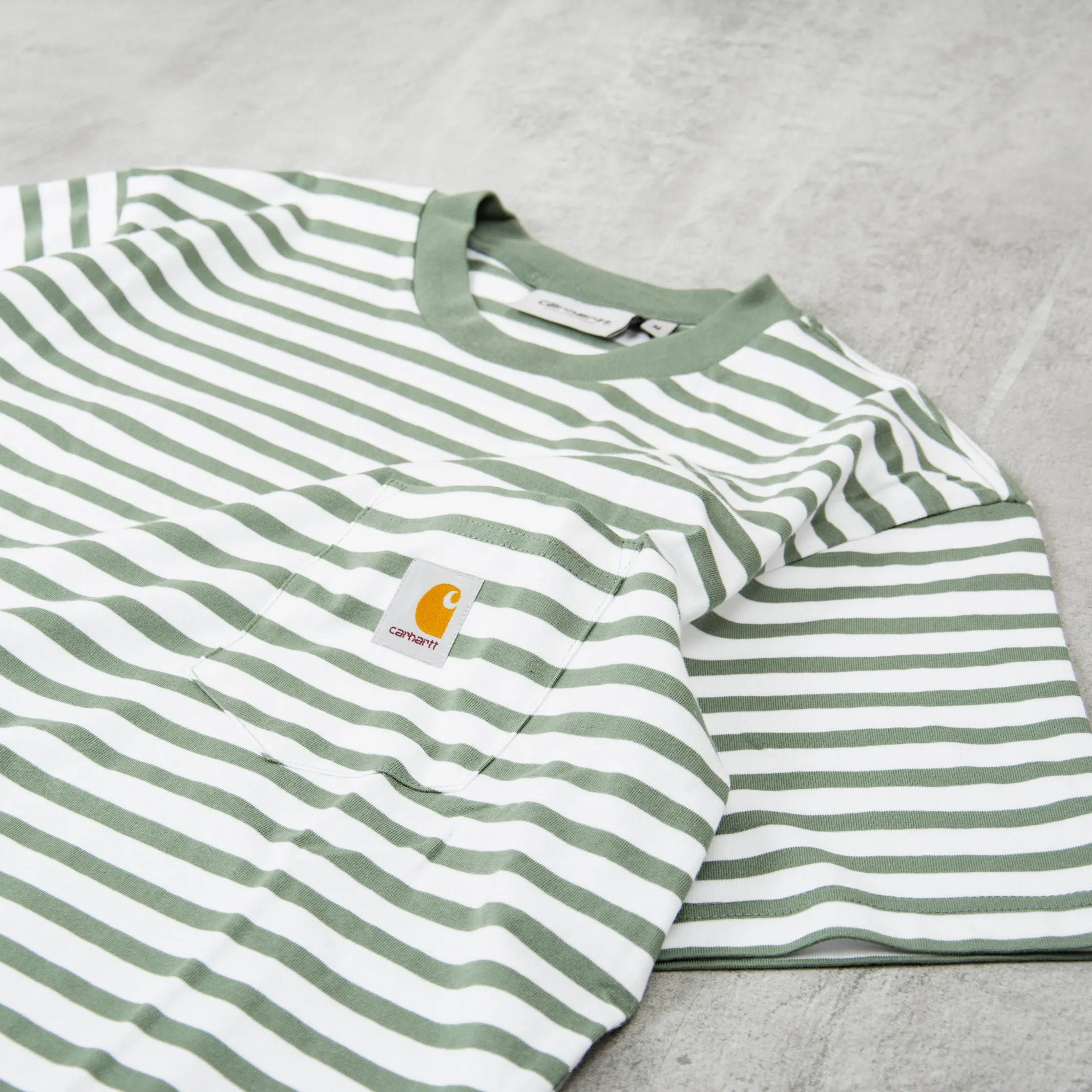 Carhartt WIP Seidler Pocket Tee - Park / White