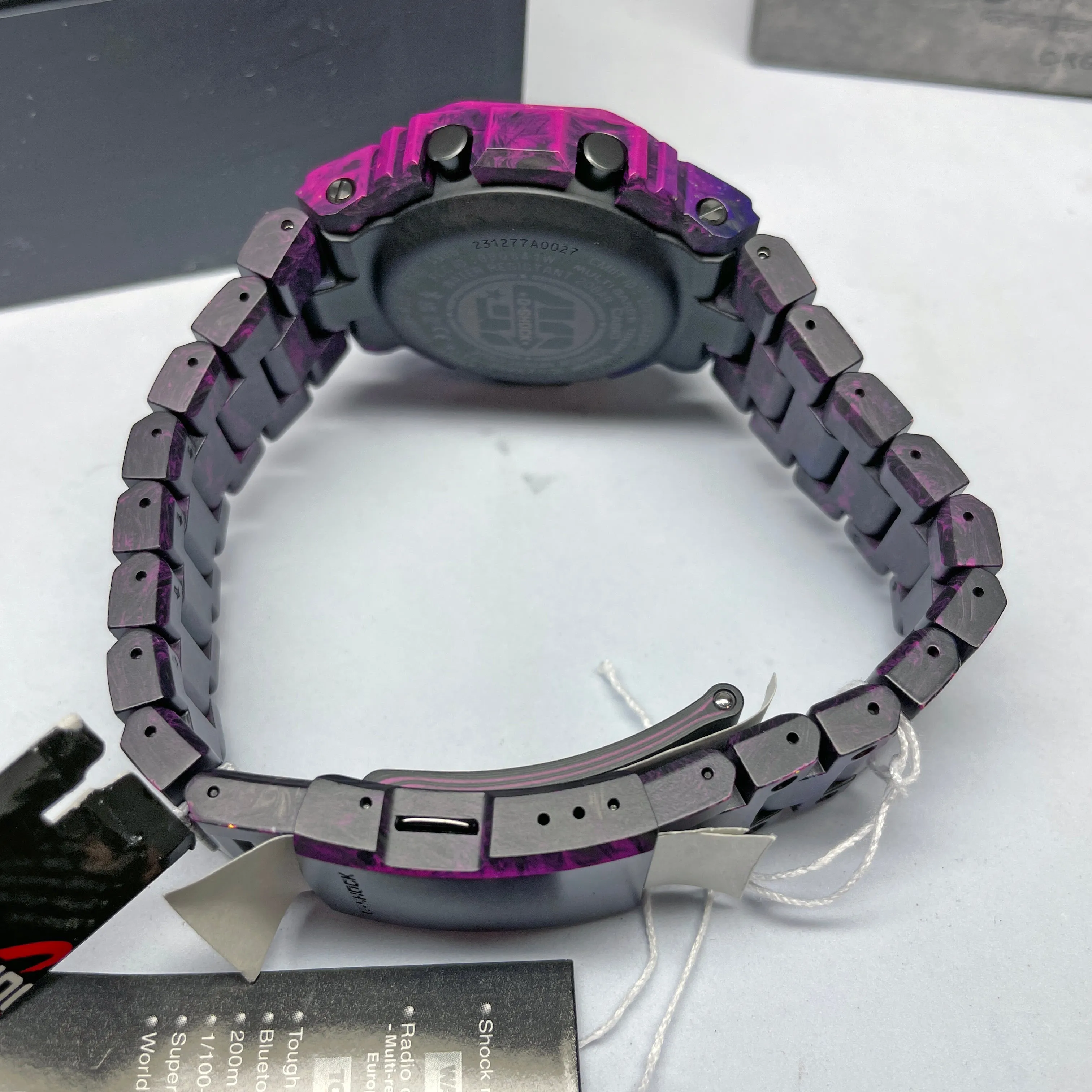 CASIO G-SHOCK GCWB5000UN-6 Purple 40th Anniversary Full Carbon Square Watch