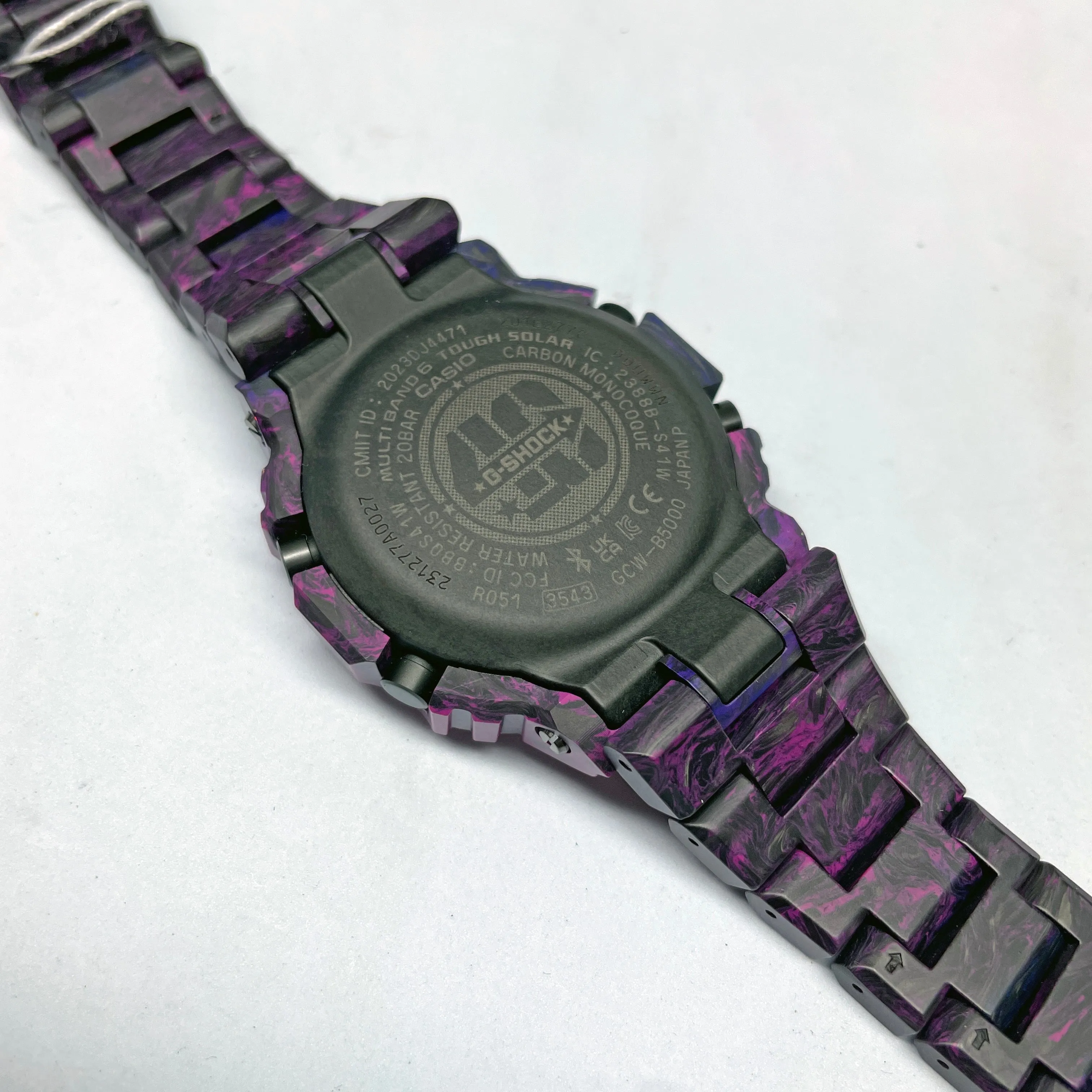 CASIO G-SHOCK GCWB5000UN-6 Purple 40th Anniversary Full Carbon Square Watch