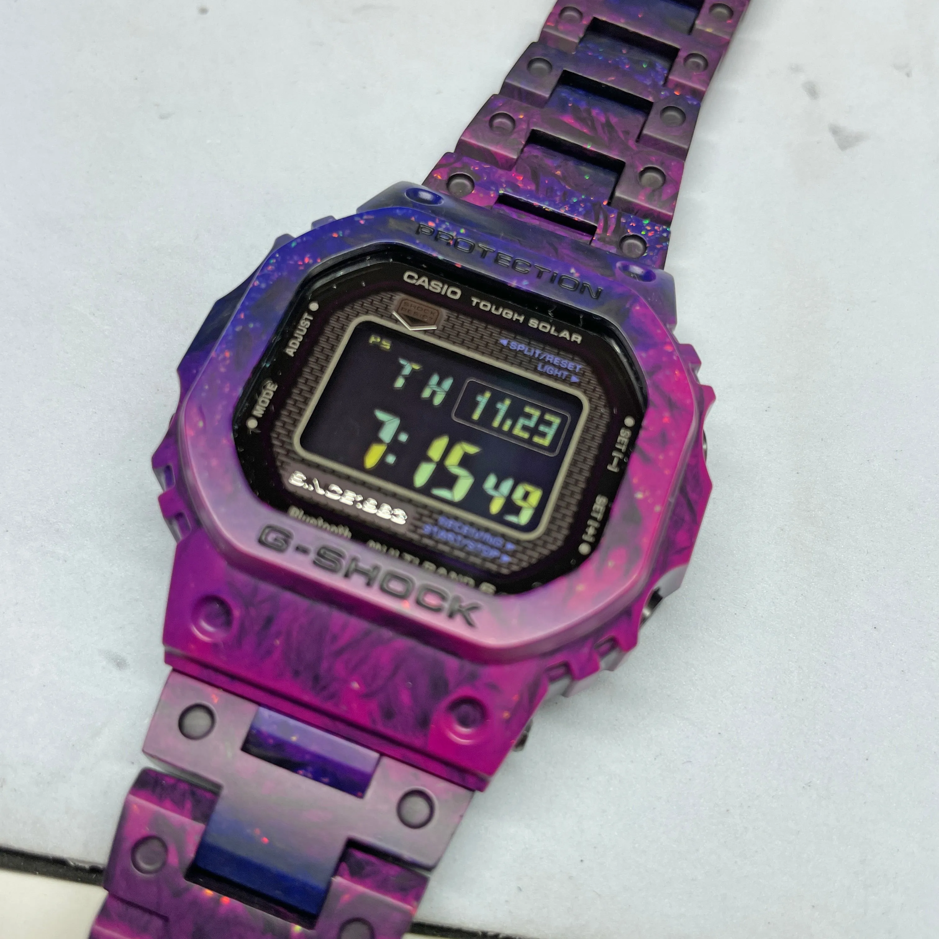 CASIO G-SHOCK GCWB5000UN-6 Purple 40th Anniversary Full Carbon Square Watch