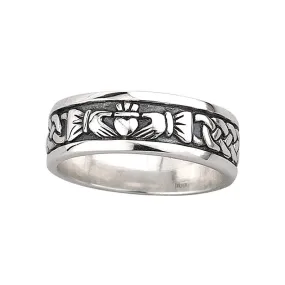 Claddagh Sterling Silver Band (Gents)