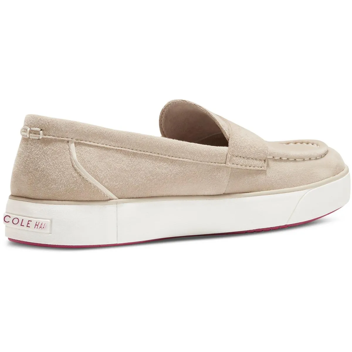 Cole Haan Womens Nantucket 2.0 Suede Slip On Loafers