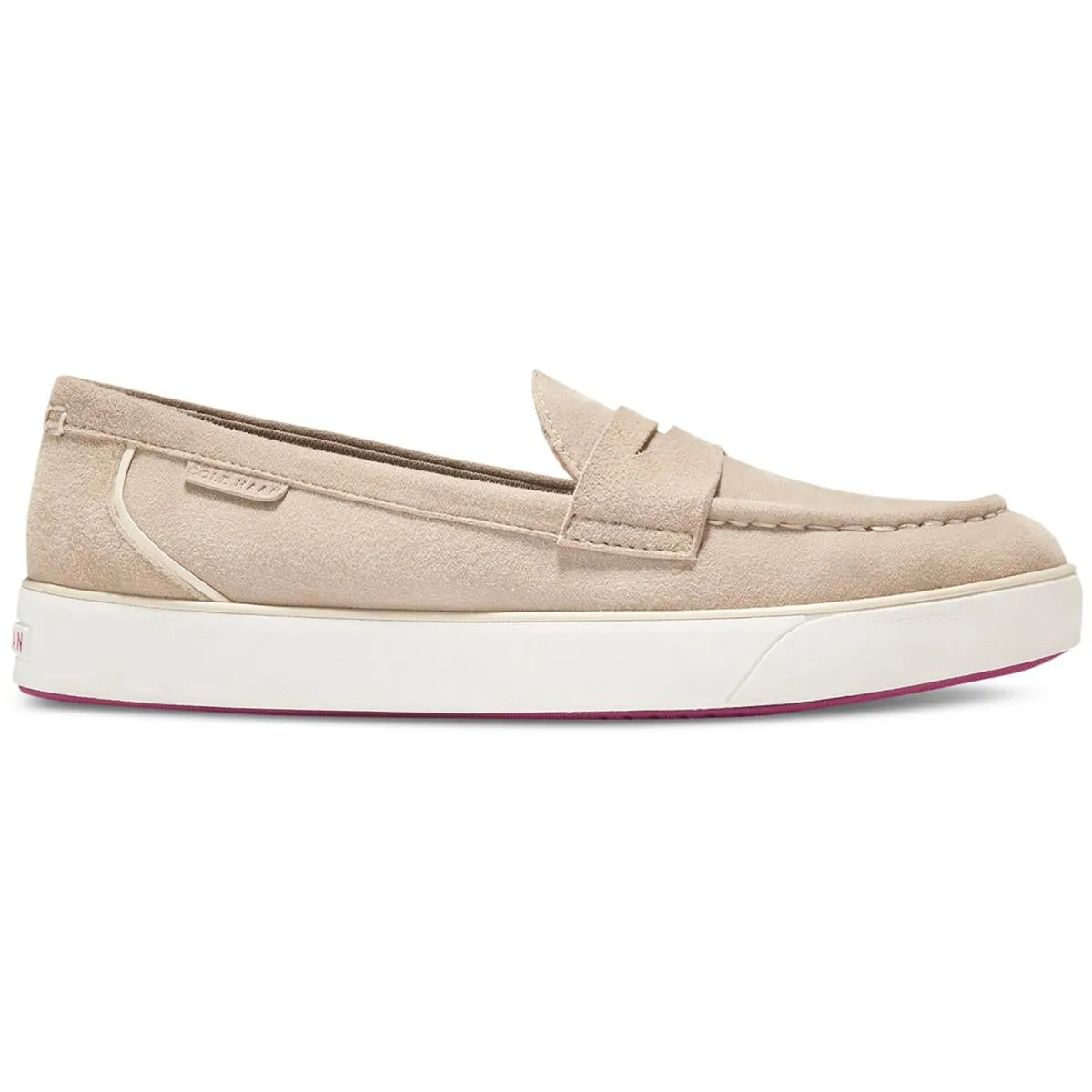 Cole Haan Womens Nantucket 2.0 Suede Slip On Loafers