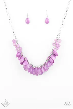 Colorfully Clustered Purple Paparazzi Necklace