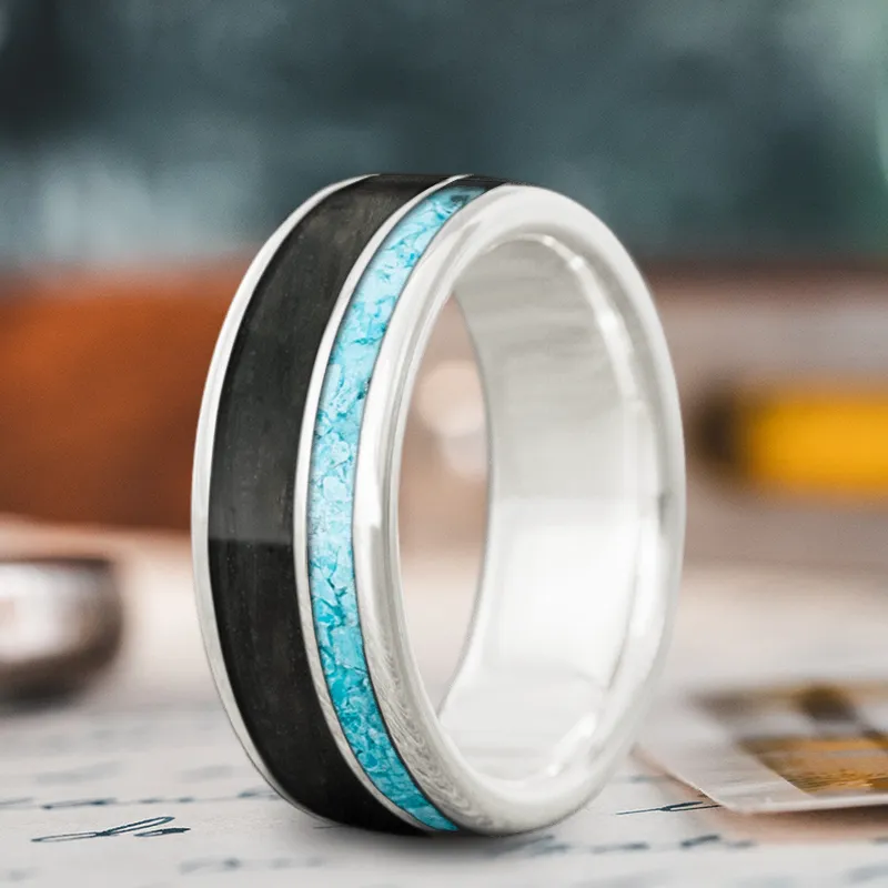 Custom Design - 2-Inlay Offset Ring Zcxy09cQusDU9zVuyrIKaUq2