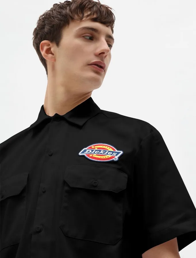 Dickies men's short sleeve shirt Clintondale DK0A4XRRBLK1 black 