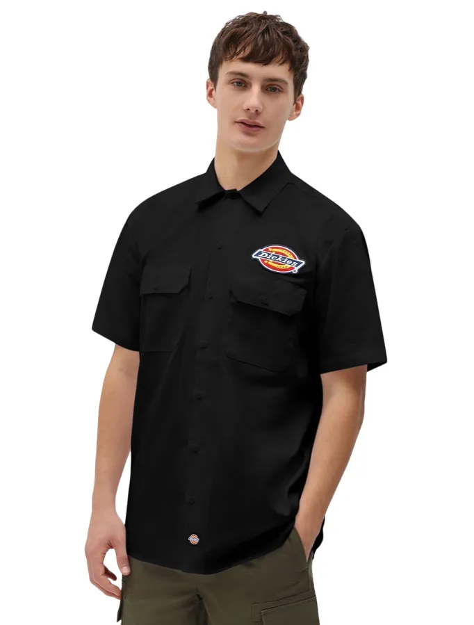 Dickies men's short sleeve shirt Clintondale DK0A4XRRBLK1 black 