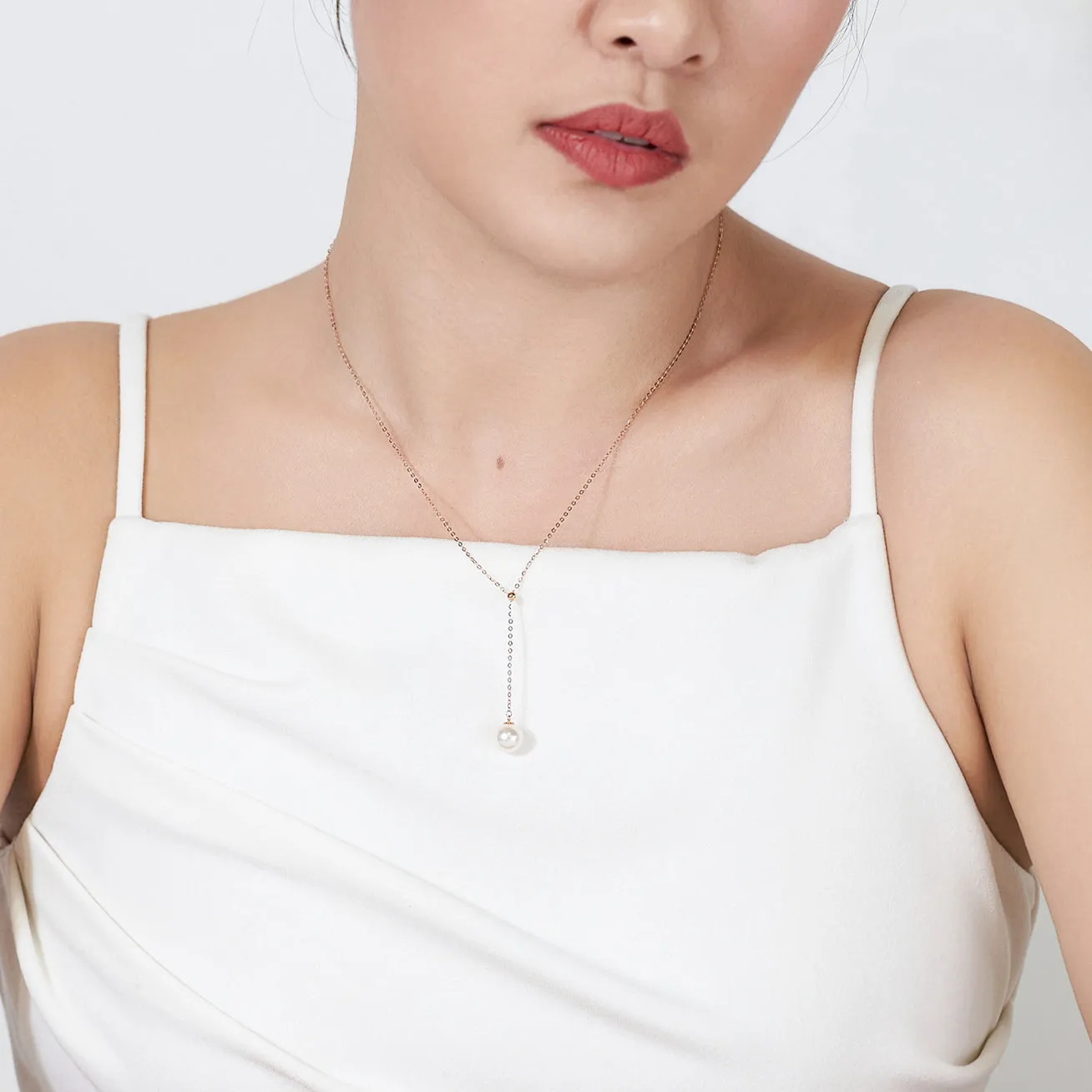 Elegant Akoya Pearl 18K Solid Gold? Necklace KN00088