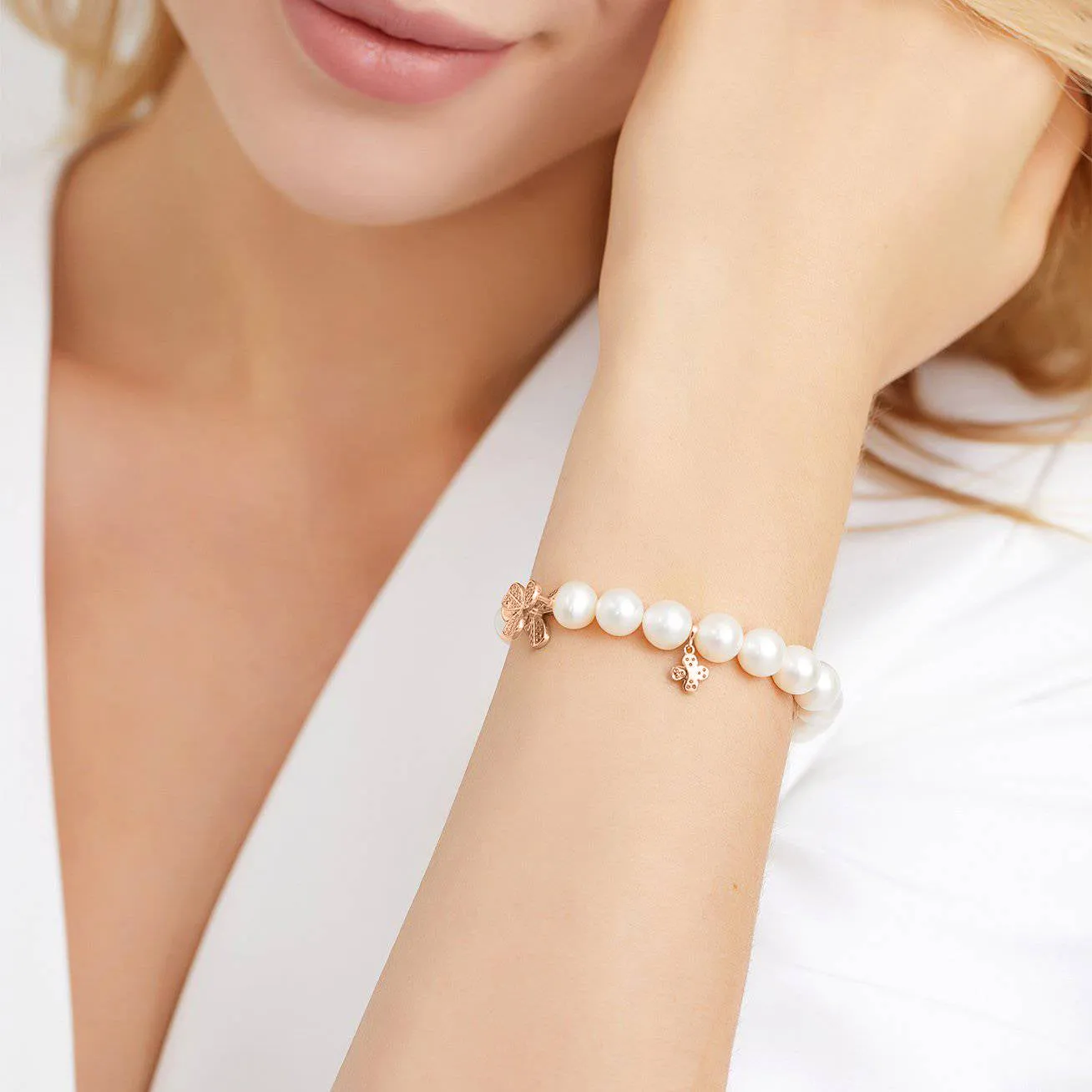 Elegant Freshwater Pearl Bracelet WB00031 | GARDENS