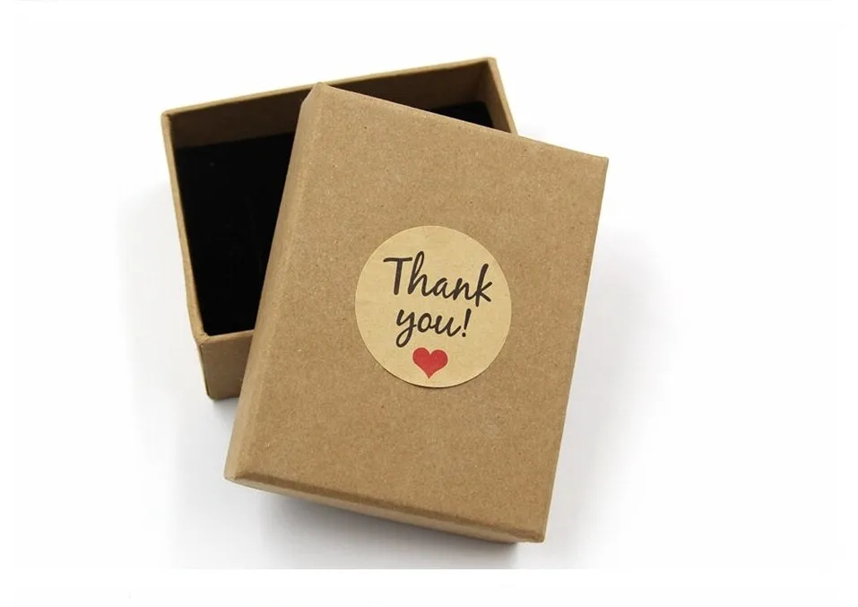 Fancy Land Kraft Thank You Stickers Roll for Thanksgiving, Thanksgiving love Thank you Sticker Roll