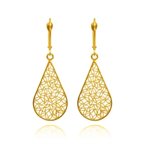 FLORA SOLID GOLD 18K EARRINGS FILIGREE