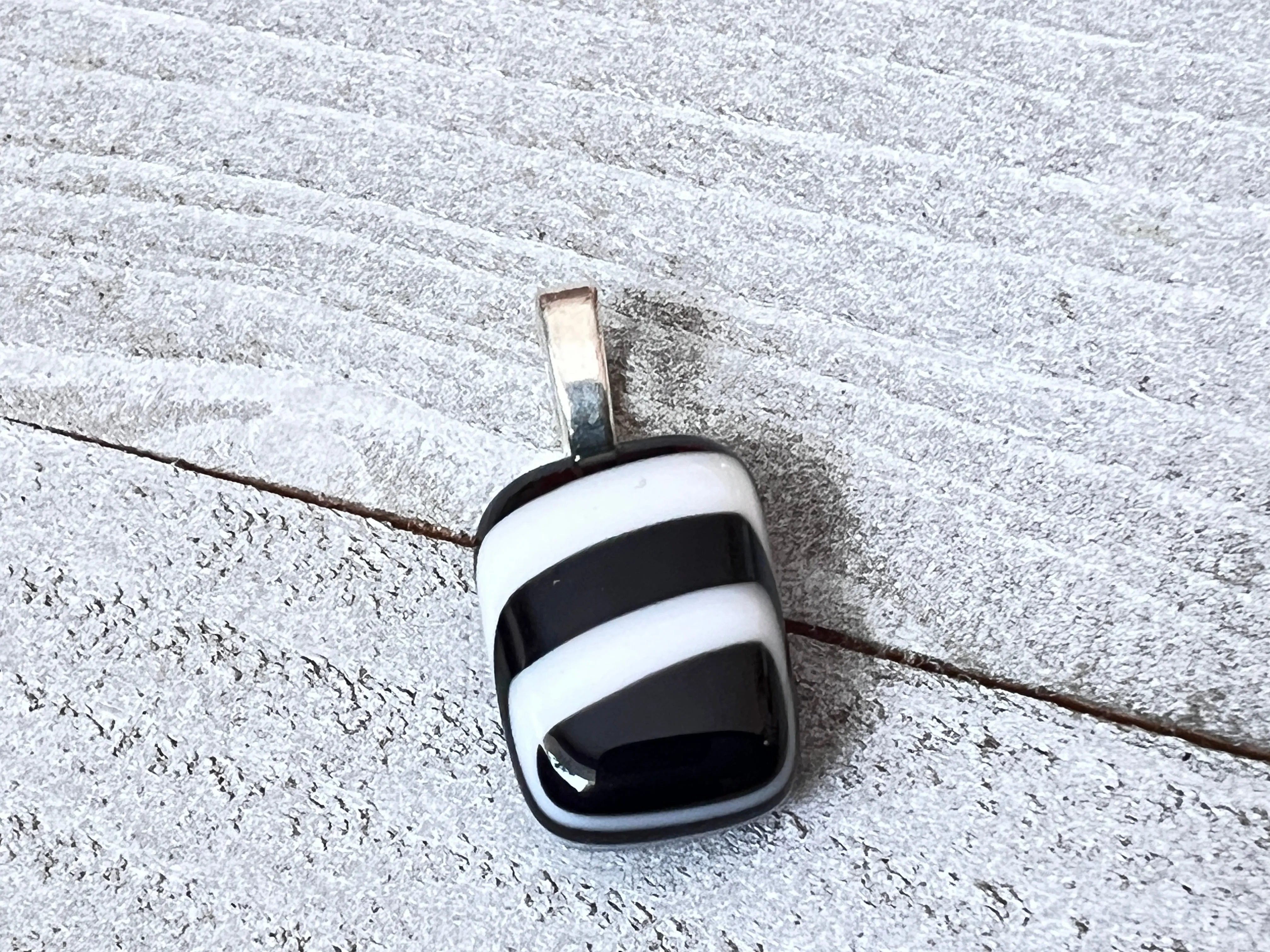 Fused Glass Mini Pendant~Be Bold