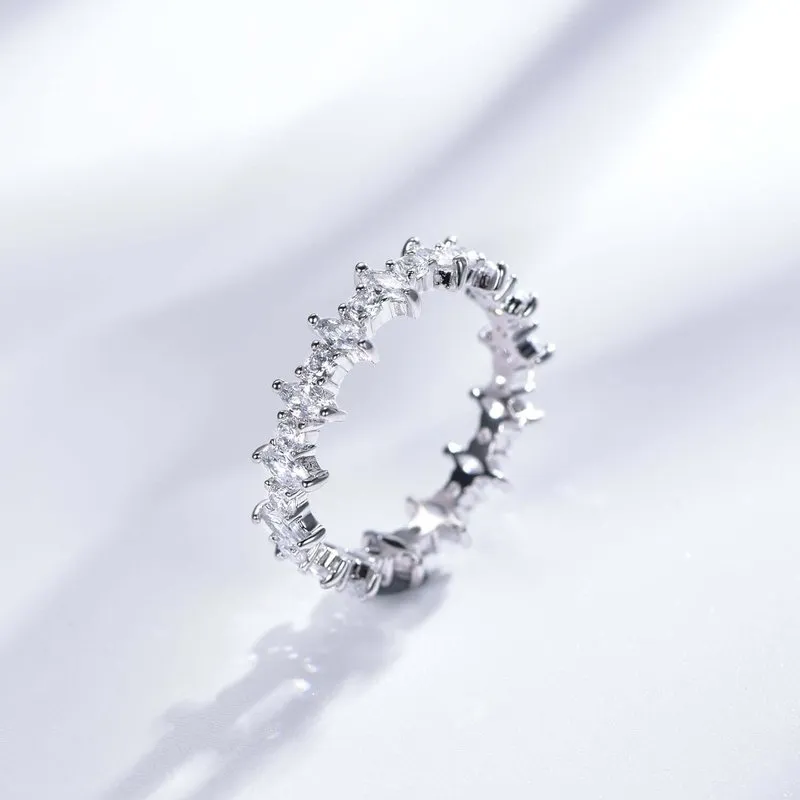 Gorgeous Marquise Cut Highs And Lows Ring