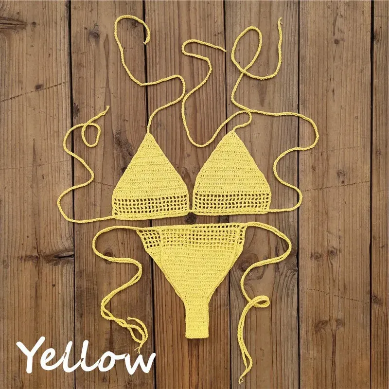 Hand Crochet Mini Bikini Set  micro sexy Bikini set