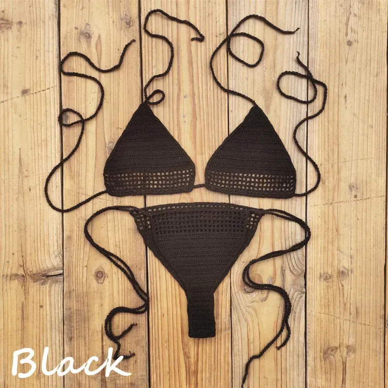 Hand Crochet Mini Bikini Set  micro sexy Bikini set